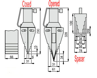 As ferramentas hidráulicas portáteis do separador da flange para a manutenção revisam testes e substituição da válvula