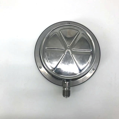 0 ao silicone à prova de choque enchido líquido de aço inoxidável do calibre de pressão 1600Bar encheu Pressur